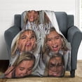 thumbnail image 4 of Pretty Florence Pugh Blanket Super Soft Throw Blanket Silky Flannel Lightweight for Sofa, Bed Blanket All Season Use 30""*40""（76 * 100cm）, 4 of 6
