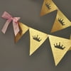 Pink and Gold Princess Bunting Banner. Ships in 1-3 Business Days. Tiara Garland.