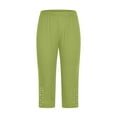 thumbnail image 2 of frariair High Waisted Leggings for Women Plus Size Yoga Cropped Trousers Summer Gym Pants Mint Green, 2 of 6