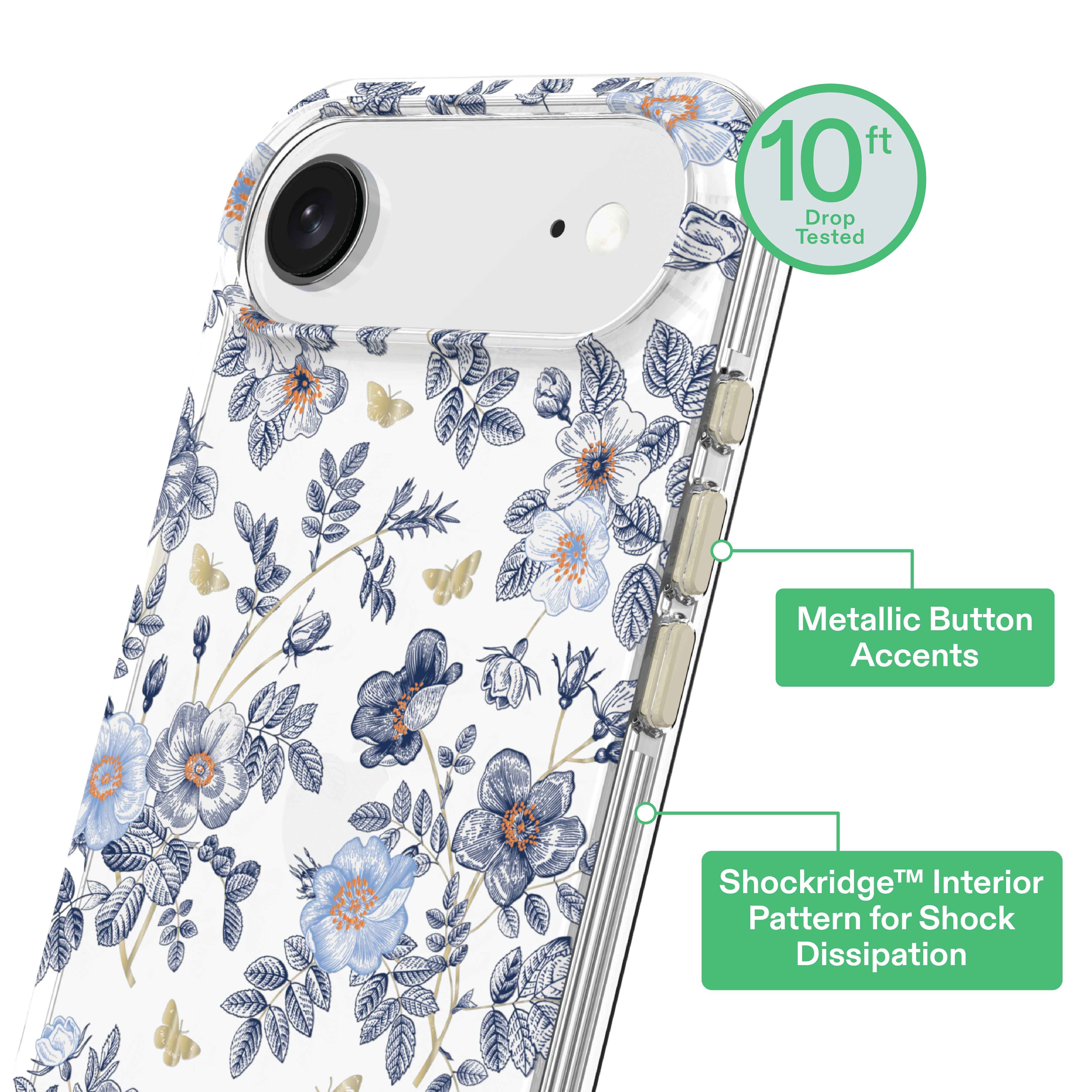 onn Blue Toile Phone Case for iPhone Air