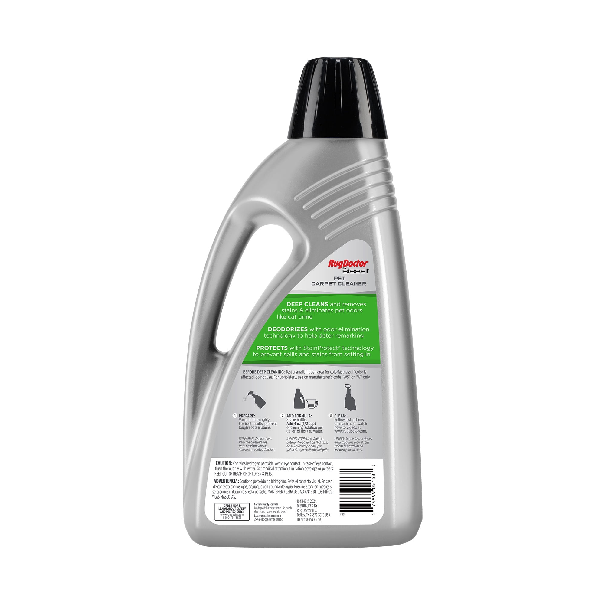 Rug Doctor by BISSELL Deep Carpet and Upholstery Cleaner, Removes Pet Stains & Odors, 80oz