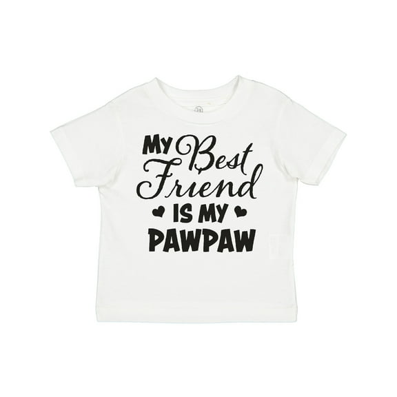 Inktastic My Best Friend is My Pawpaw with Hearts Boys or Girls Toddler T-Shirt