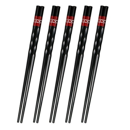 

Reusable Chopsticks Dishwasher Safe Non-Slip Chop Sticks Set red