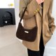 thumbnail image 3 of Bolso bandolera con placa metálica Simple para mujer y niña bolso práctico, 3 of 8