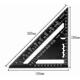 thumbnail image 2 of 7 Inch Triangle Ruler Aluminum Alloy Carpenter Square 90 Degree Rustproof High Precision Carpenter Triangle Square Durable for Engineer Carpenter Roof, 2 of 5