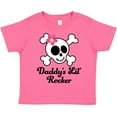 thumbnail image 3 of Inktastic Daddy's Little Rocker Skull Girls Toddler T-Shirt, 3 of 5