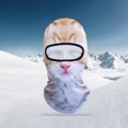 thumbnail image 4 of 2x Lindo 3D Esquí Sombrero Pasamontañas Animal Mascarilla facial Sombreros Suave Equipo de nieve 1 Agujero para Senderismo Al DYNWAVEMX Braga de cuello de esquí, 4 of 8