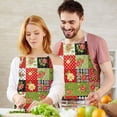 thumbnail image 3 of Pioneer Flower Floral Print Pattern Apron for Women and Men, Cotton Linen Waterproof with Pockets, Adjustable, 33x27 Inch for Kitchen, Gardening, BBQ, Salon, 3 of 6