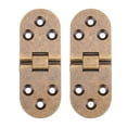 thumbnail image 1 of HINTRMENT 2Pcs Easy Installation Turning Hinge for Cabinet Hinges Coffee Color, 1 of 6