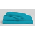 thumbnail image 2 of Organic Cotton Bed Sheets Set - 1000TC King Size Ultra Turquoise Blue - 4 Piece Bedding - 100% Extra Long Staple, Soft Sateen Weave Bedsheets - Fits 18" Deep Pocket Mattress, 2 of 7