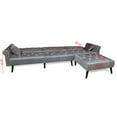 thumbnail image 2 of Veryke L-Shaped Convertible Sofa Sleeper Beds, Sofa Bed for Living Room/Guest Room - Gray, 2 of 7