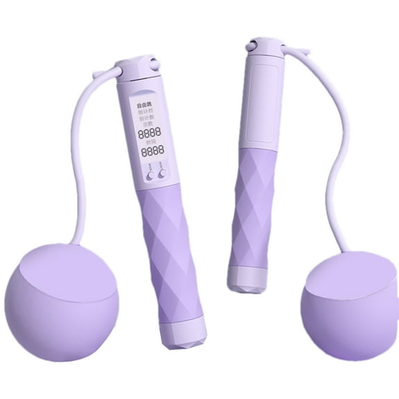 Ropeless Jump Rope Portable Anti-slip Skipping Rope Counting Smart Weight System Indoor Fitness Equipment Adjustable Digital Jump Rope with Counter for Training Fitness relaxing