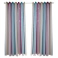 thumbnail image 1 of Cortinas de estrellas Cortinas opacas de estrellas para niños Niñas Dormitorio Sala de estar Cortina TOMSHOO Morado 53 "W x 63 "L, 1 of 7