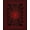 Red Black, Pattern 1, variant on ODIKA Mens Web Men Centered Net Webs Wevs Bold Radiating Strands Border for Small Living Room, Playroom, Bedroom, Easy Care Kids Safe