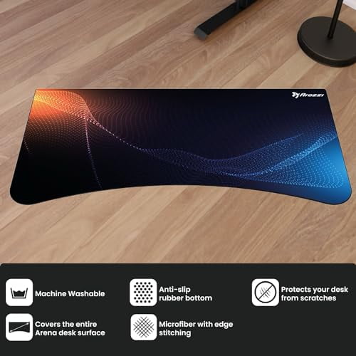 Arozzi Arena Gaming Desk Mat, Full Surface Custom Desk Pad