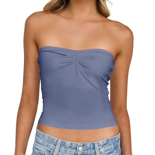 HNMKIU Cropped Tank Tops For Women Spring And Summer And Spicy Wind Knitted Versatile Base Layer Racerback Top