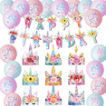 thumbnail image 1 of Juego de decoración para fiesta de cumpleaños ENTASSER temática de unicornio, 1 of 5