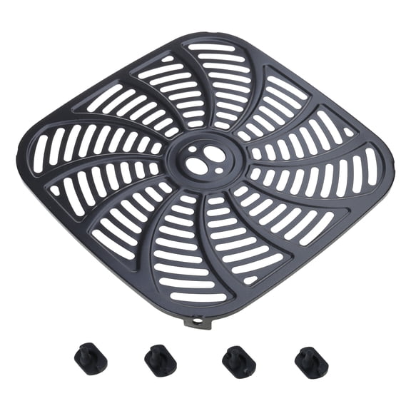 7QT Metal Liners Metal Pots Liners Metal Air Fryers Tray Square Air Fryers Plate Air Fryers Accessory for Cooking