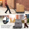 thumbnail image 6 of Folding Hand Truck , Portable Heavy Duty Dolly Cart, Collapsible Luggage Cart Elastic Ropes - Compact Trolley Cart for Easy Moving - Ideal Hand Cart for Travel and More, 6 of 7