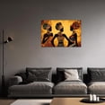 thumbnail image 4 of ZHONGYUTONG African American Woman Wall Art Black Art Wall Decor African Tribal Painting Africa Ethnic Picture African Girl Women Canvas Print Artwork Framed (12.00" x 18.00"), 4 of 5
