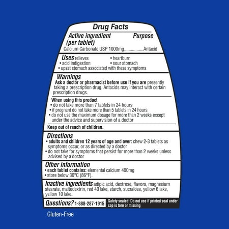 Best Equate Ultra Strength Antacid Tropical Fruit Chewable Tablets, 1000 mg, 160 Count deal Best Equate Ultra Strength Antacid Tropical Fruit Chewable Tablets, 1000 mg, 160 Count deal