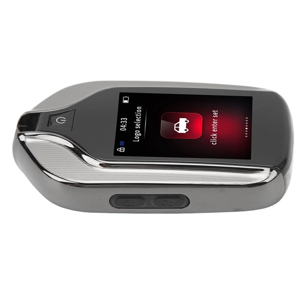 Llave De Coche Remota Inteligente, Prevención De Pérdidas Bloqueo Automático Pantalla Táctil LCD Brillo Metálico Llave De Coche Inteligente Remota Para Modelos De Botón De