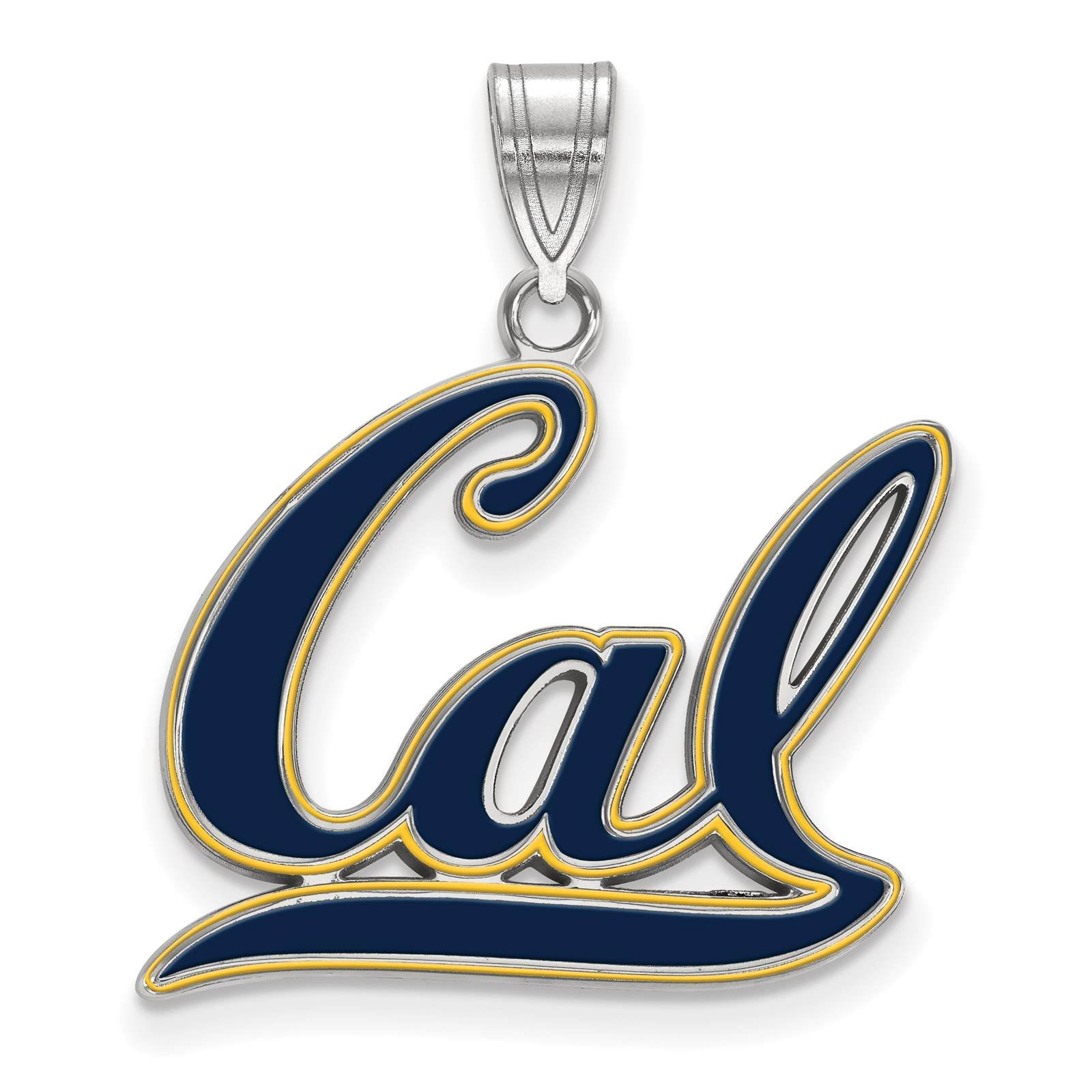 925 Sterling Silver Rhodium-plated Laser-cut Arizona State University XL Disc Pendant
