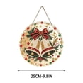 thumbnail image 4 of Christmas Pearl Diamond Painting Suncatcher Kit, DIY Craft, Pre-Assembled Metal Chain, Acrylic Round Board with Lace Edge, 3D Mixed-Sized Pearl Beads Craft, Festive Window Wall Decor, 4 of 5