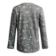 thumbnail image 5 of Dyfzdhu Sequin Tops for Women Elegant Trendy V Neck Sparkly Casual Solid Color Sequined Long Sleeve T Shirt Blouse Grey （Not Real Sequin), 5 of 5