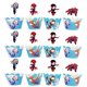 thumbnail image 3 of Vajilla desechable con temática de Spiderman para niño, platos de papel, vasos, juguetes para niños, globos, suministros para Baby Shower, 3 of 5