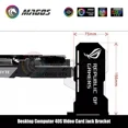 thumbnail image 3 of Fantasy Support GPU ARGB AURA Synchronisation Carte Vidéo Support Installation Verticale pour ASUS MSI AORUS Faith Noir/blanc PC MOD MSI Noir, 3 of 6