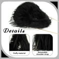 thumbnail image 4 of Faux Fur Tote Bag for Women Y2K Fluffy Handbag Purse Small Cute Plush Shoulder Bag Furry Hobo Bag with Chain, 4 of 7