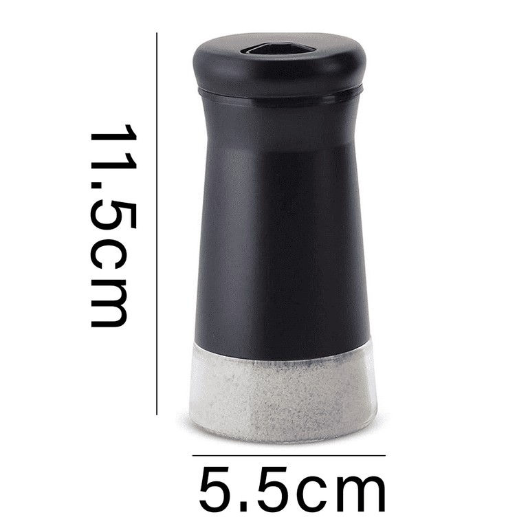 Salt Shaker or Pepper Shaker with Adjustable Pour Holes - Stainless Steel Spice Dispenser - Perfect for Pink Himalayan, Table Salt, Black and White