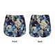 thumbnail image 3 of Balery Abstract Blue Squares Pantalones cortos deportivos para mujer con forro y dos bolsillos, elásticos, para entrenamiento, gimnasio, yoga-Small, 3 of 7