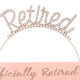 thumbnail image 3 of Universal Officially Retired Retired Sash Gifts Tiara/corona jubilada para mujer, 3 of 4