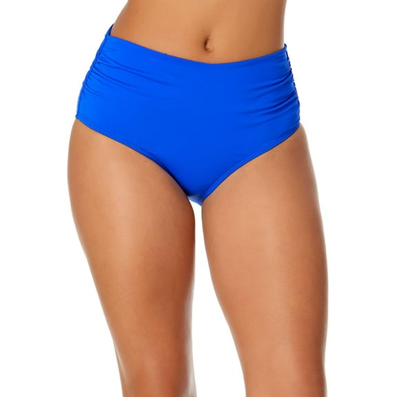 Women's Live In Color Convertible High Waist Shirred Swim Bottom