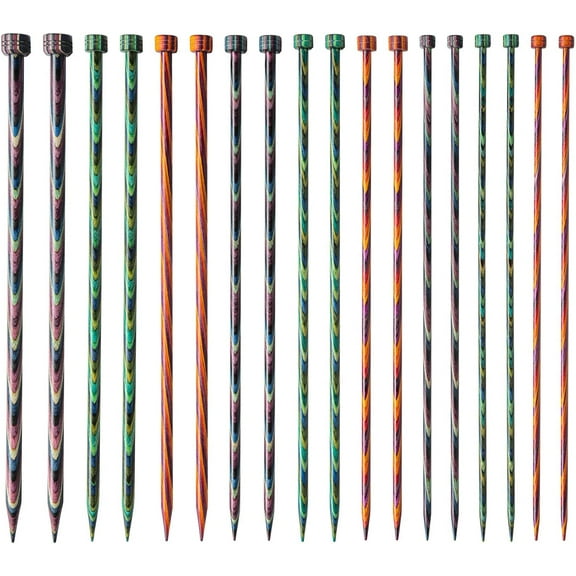 Knit Picks Mosaic 10 inch Wooden Straight Knitting Needle Sets