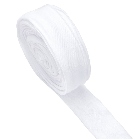 14.21 Yards Cotton Bias Bindnig Tape 1.18Inch Wide White Single Fold Bias Tape for Sewing Seaming Hemming Piping Quilting ProjectsDIY