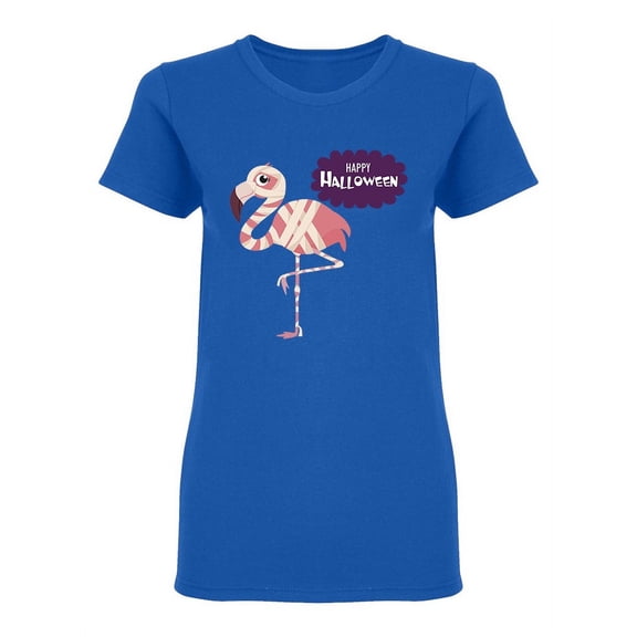 Flamingo In A Mummy Costume Shaped T-Shirt Women -Image by Shutterstock, Female Medium