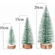 thumbnail image 4 of Mini árbol de Navidad artificial, 9 piezas Mini árbol de Navidad artificial con efecto nieve, decoración navideña Decoración de mesa navideña DIY verde Mini árbol de Navidad pequeño 10/15 / 20 cm, 3, 4 of 8