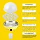 thumbnail image 4 of Cocedor de Huevos Rápido: Cocedor de Huevos Eléctrico con Capacidad para 7 Huevos, para Huevos Duros, Huevos Escalfados y Huevos Revueltos, Enchufe Amarillo de la UE, 4 of 5