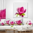 thumbnail image 4 of Designart Full Bloom Pink Magnolia Flower - Floral Throw Pillow - 18x18, 4 of 5