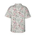 thumbnail image 3 of Daiia Fairy Floral Hawaiian Shirt for Men Gentle Cotton Regular Short Sleeve Casual-XX-Large, 3 of 9