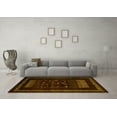 thumbnail image 3 of Ahgly Company Indoor Rectangle Oriental Yellow Modern Area Rugs, 2' x 5', 3 of 4