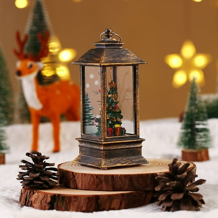 

Clearance Desktop Ornament under $1 Christmas Lights Santa Lights Room Party Decorations Place Small Oil Lamp Storm Christmas Night Light Portable LED Electronic Lamp