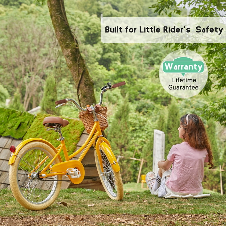Glerc Little Molly 20 inch Kids Girls Bike for 7-13 Years Old