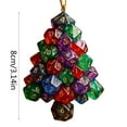 thumbnail image 2 of Dice Christmas Tree Ornament - Resin Dice Hanging Pendant for Holiday Tree, Festive Dice Decor for Christmas Party Decoration, Ornament for Tree Accessories & Festive Displays, 3.14in, Multicolor, 2 of 7