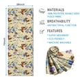 thumbnail image 2 of Butterfly Flower Plant Pattern Hot Yoga Mat Towel Non Slip for Hot Yoga - Quick-Drying Yoga Mat Cover with 4 Corner Pockets with Travel Bag - Hot Yoga Towel Non Slip 74"x26", 2 of 6