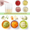 thumbnail image 3 of Mini Electric Chopper, 250ML Mini Mixer Meat Chopper, Electric Carrot Grinder Vegetable Rapier Multi, 3 of 5