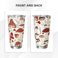 thumbnail image 2 of Cute Mushroom Tumbler 20oz Plants Stainless Steel Vacuum Insulated Tumblers with Lid and Straw Travel Coffee Mug Tea Wine Cups Water Bottle Gifts for Women Mushroom Lovers, 2 of 6